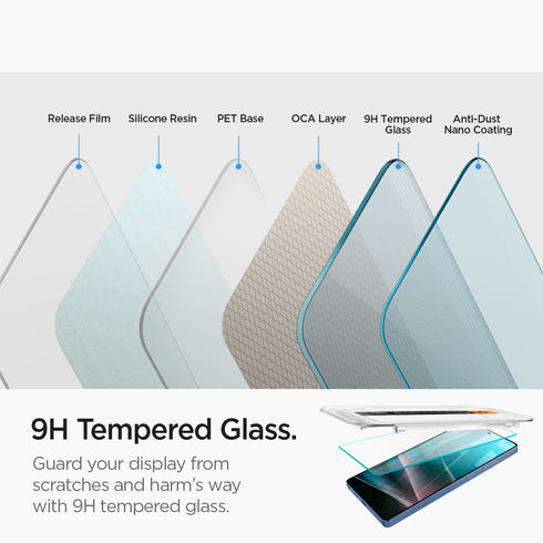 Spigen Galaxy S25 Ultra Screen Protector – Glas.tR EZ Fit HD (2 Pack)